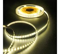 Fosingut Ruban LED 10m,12V Bande LED Chambre Blanc Neutre 4000K,120LEDs/m 8mm Flexible Lumiere Gaming,Autocollant Rubans à LED Lumineuse pour TV,Cuisine,Maison Décor Intérieure,DIY(Seule Bandeau)