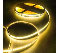 Fosingut Ruban LED 20m,24V Bande LED Chambre Blanc Chaud 3000K,180LEDs/m 8mm Flexible Lumiere Gaming,Autocollant Rubans à LED Lumineuse pour TV,Cuisine,Maison Décor Intérieure,DIY(Seule Bandeau)