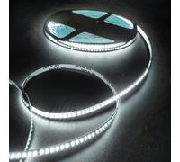 Fosingut Ruban LED 20m,24V Bande LED Chambre Blanc Froid 6500K,180LEDs/m 8mm Flexible Lumiere Gaming,Autocollant Rubans à LED Lumineuse pour TV,Cuisine,Maison Décor Intérieure,DIY(Seule Bandeau)
