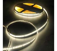Fosingut Ruban LED 20m,24V Bande LED Chambre Blanc Neutre 4000K,180LEDs/m 8mm Flexible Lumiere Gaming,Autocollant Rubans à LED Lumineuse pour TV,Cuisine,Maison Décor Intérieure,DIY(Seule Bandeau)