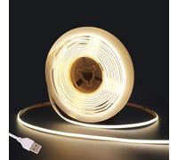 Fosingut Ruban LED COB 3m, 5V USB Bande Chambre Blanc Neutre 4000K,480LEDs/m CRI90 Flexible LED TV 4mm,Fancy Lumiere Bandeau Gaming,Adhésif Reglette LED pour Cuisine,Armoire,Miroir,Fête DIY Deco