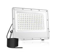 Fosingut Spot LED Extérieur 100W, 10000LM Projecteur LED Extérieur,144 LEDs IP65 Luminaire Exterieur Etanche, 6500K Blanc Froid Eclairage Exterieur Murale pour Cour, Jardin, Garage, Terrasse,Entrée