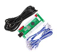 Fosiya Zero Delay Arcade USB Encoder PC to Joystick pour Windows & Linux & MAME & Raspberry Pi Retropie Projects (1 Player 2pin Joystick + Happ Style Buttons)