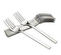 Fosly 12 PièCes Fourchettes De Table En Acier Inoxydable, 20 cm