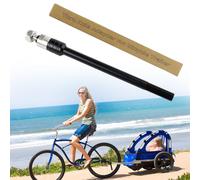 Fosoloni Axe enfichable, pour remorque de vélo, avec adaptateur d'essieu M12, 12 mm, pour remorque de vélo, attelage de vélo (M12 x 1,5, L : 160-178 mm)