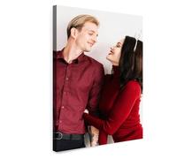 FOSOQIB Toile Personnalisée Photo & Photo sur Toile Personnalisée - Avec cadre - Impression photo HD pour photos de famille et amis - Cadeaux personnalisés pour la Saint-Valentin (20x30cm)