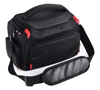 FOSOTO Coque de protection pour appareil photo reflex numérique résistant aux chocs, Noir , L, Sac bandoulière, SLR-Taschen