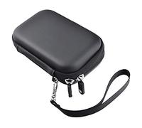 FOSOTO Eva Étui de protection pour appareil photo avec dragonne, anti-chocs, anti-rayures, pour appareil photo compact Canon SX620/SX720, Sony ZV-1, HP Sprocket, disques durs WD, 12,5 x 8 x 4 cm, Noir