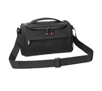FOSOTO Sac pour appareil photo reflex numérique - Sac à bandoulière avec 1 à 2 objectifs - En cuir synthétique imperméable - Pour appareil photo - Compatible avec Canon, Nikon, Sony