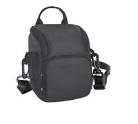 FOSOTO Sacoche à bandoulière compacte pour appareil photo Canon PowerShot SX620 SX730 SX540 G7X, Panasonic TZ90 TZ70 TZ80, Nikon A1000 B500 L340 L330 FUJIFILM X-T30 X-T20 (Noir)