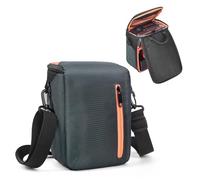 FOSOTO Sacoche compacte pour appareil photo reflex numérique, accès rapide pour appareil photo reflex numérique, objectif zoom, câbles et accessoires, sac à bandoulière compatible avec Canon, Nikon,