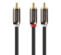 FosPower Câble Audio Adaptateur en Y 1 RCA vers 2 RCA pour Caisson - 2m