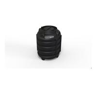 Fosse Septique Ronde 1000 Litres, Réservoir de Stockage Souterrain en Polyéthylène, 120x105x135 cm, Noir