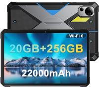 FOSSiBOT DT2 Tablette Incassable 10.4'' FHD 2K IPS, 20Go+256Go/2T, Helio G99 Octa-Core, 66W 22000mAh Tablettes Durcie, Tablette Robuste imperméable IP68/IP69K, Double SIM 4G, 64MP+32MP, WiFi6/GPS/OTG