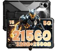 FOSSiBOT DT3 5G Tablette Incassable 21560mAh(66W) 10,4" FHD+ IPS 32Go+256Go/2To, Dimensity 7300 Tablette Durcie, Android 15 64MP+32MP Tablette Tactile, WiFi6/Octa-Core/IP68/IP69K/OTG/NFC/GPS (Gris)