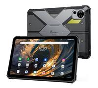 FOSSiBOT DT3 5G Tablette Incassable, Batterie 21560mAh, 32Go+256Go(Externe 2To), Lampe de Camping, 64MP+32MP, 10,4'' 2K FHD+, Android 15 IP68 IP69K Tablet Etanche Antichoc, Dual SIM 5G, GPS NFC Noir