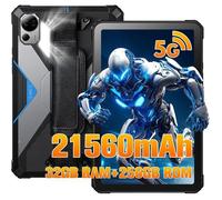 FOSSIBOT DT3 Tablette incassable 10 4 pouces 2K Dimensity 7300 5G 32+256Go 21560mAh 66W Bleu