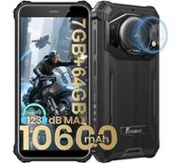 FOSSiBOT F101 P : smartphone robuste IP68, 10 600 mAh, 7+64 Go, 24 MP, double SIM, 4G, Nior Nior