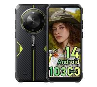 FOSSiBOT F105 Smartphone Robuste 12Go (4+8) RAM /64Go ROM Écran 6.7"" Caméra 20MP 10300mAh Android 14 IP68 GPS Double SIM 4G - Vert