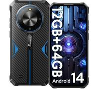 FOSSiBOT F105 Smartphone Robuste 6.74” HD+, 12Go + 64Go, 10300mAh, 20MP, Android 14, Téléphone de Chantier GPS 4G Double SIM, Bleu