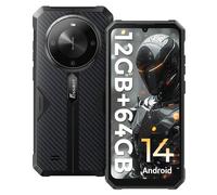 FOSSiBOT F105 Téléphone Portable Incassable,12(4+8) Go+64Go Noir