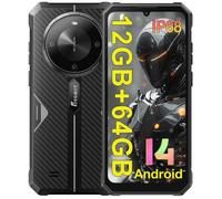 FOSSIBOT F105 Téléphone Robuste - 6.74"" - 4Go + 64Go - 20MP + 8MP - 10300mAh - Android 14 - IP68 Étanche - GPS Double SIM 4G - Noir