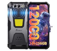 FOSSiBOT F106 Pro Smartphone Incassable 12000mAh(30W) 15Go + 256Go/1To, Écran FHD+ 6,58", Téléphone Portable Incassable Caméra 48MP Android 14, 4G Dual Sim Vision Nocturne/IP68/IP69K/OTG/NFC (Gris)