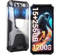 FOSSiBOT F106 Pro Smartphone Robuste, 15Go + 256Go, 12000mAh, FHD+ 6,58"", 48MP, Android 14, Helio G85 Octa-core, Double SIM 4G Noir