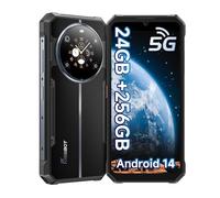 FOSSiBOT F109 2024 5G Telephone Portable Incassable-Dual écran,24(6+18)Go+256Go/2To,Android 14,Caméra 50MP+16MP, 10600mAh/18W Smartphone Incassable, Dual SIM/GPS/Fingerprint/NFC,Telephone de Chantier
