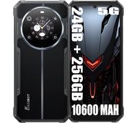 FOSSiBOT F109 5G Smartphone Robuste 24Go+256Go 6,75"" 10600mAh Telephone Portable Incassable Android 14 50MP Dual SIM/GPS/NFC Noir