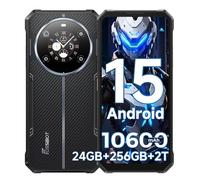 FOSSiBOT F109S Android 15 Telephone Portable Incassable, Dual écran, 6,745’’ HD, Batterie 10600 mAh/18W, 24GB RAM + 256GB ROM/TF 2TB Smartphone Incassable, Caméra 50MP, NFC/5G Wifi/GPS/IP68 / IP69K