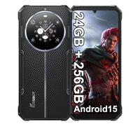 FOSSiBOT F109S Téléphone Portable Incassable 10600mAh 24Go + 256Go/2To, Smartphone Incassable 6,745" HD Dual écran, Caméra 50MP Android 15, 4G Dual Sim Octa-core/IP68/IP69K/OTG/NFC/GPS/Face ID (Bleu)