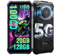 FOSSiBOT F110 Pro 5G Incassable Android 15, 128dB Haut-parleur,10000mAh,20+128Go/2To,6,745""HD+,50MP, IP68/69K/NFC,Gris