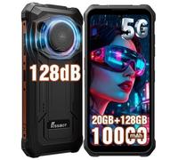 FOSSiBOT F110 Pro 5G Incassable Android 15, 128dB Haut-parleur,10000mAh,20+128Go/2To,6,745""HD+,50MP, IP68/69K/NFC,Gris