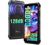 FOSSiBOT F110L Smartphone Robuste 128dB Haut-Parleur, 10000mAh, 12Go + 128Go, Écran 6.75"", 50MP, Android 15 Double SIM 4G, Noir