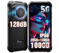 FOSSiBOT F110Pro 5G Telephone Incassable Android 15-11000mAh, MediaTek Dimensity 6300+ Téléphone Portable, 128dB Haut-Parleur Smartphone, 20 Go + 128 Go/2 to, 6,745 Écran, Caméra 50MP, Dual 5G (Noir)