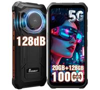 FOSSiBOT F110Pro 5G Telephone Incassable Android 15-11000mAh, MediaTek Dimensity 6300+ Téléphone Portable, 128dB Haut-Parleur Smartphone, 20 Go + 128 Go/2 to, 6,745 Écran, Caméra 50MP, 5G Dual SIM