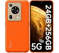 FOSSiBOT F112 Pro 5G Smartphone Robuste - 24Go + 256Go - 7150mAh - 6,88"" - 50MP - Android 14 IP68 Étanche NFC GPS Dual SIM - Orang