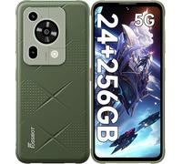 FOSSiBOT F112 Pro 5G Téléphone Portable Incassable 24Go + 256Go/1To, Smartphone Incassable Dimensity 6300, Écran HD+ 6,88" 120Hz Android 14, 50MP 7150mAh Dual SIM Octa-Core/IP68/IP69K/OTG/NFC (Vert)