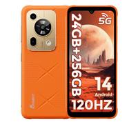 FOSSiBOT F112 Pro Téléphone Portable Incassable 5G, 6.88”HD+ 120Hz, 24Go+256Go Android 14, Caméra 50MP+16MP, 7150mAh/18W, Face ID/Fingerprint/GPS/OTG/NFC