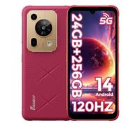 FOSSiBOT F112 Pro Téléphone Portable Incassable 5G,6.88”HD+ 120Hz, 24Go+256Go Android 14, Caméra 50MP+16MP, 7150mAh/18W,Face ID/Fingerprint/GPS/OTG/NFC/Telephone de Chantier