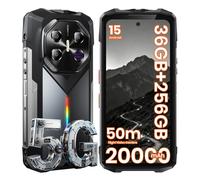 FOSSiBOT F113 5G Smartphone Robuste Android 15 - 20000mAh - 6.78"" 120Hz - 36Go+256Go - 64MP - 110dB Haut-Parleur - NFC GPS - Gris