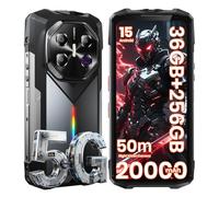 FOSSiBOT F113 5G Téléphone Portable Incassable Vision Nocturne 64MP, 20000mAh, 36Go+256Go, Smartphone Incassable Écran FHD+ 6,78" 120Hz, Android 15 Caméra 50MP Dual SIM IP68/IP69K/NFC/Face ID (Gris)