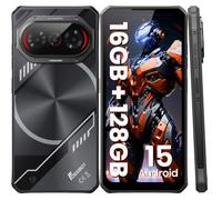 FOSSiBOT F114 Telephone Portable Incassable Android 15, 16G0+128G0/2T0, Smartphone Incassable 10.8mm, 6.67" HD+ IPS Écran, Batterie 5000mAh, 50MP Caméra,NFC/IP68/IP69K (Noir)