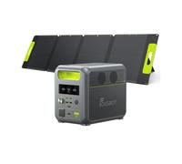 FOSSIBOT F1200 Generateur Electrique Portable,1200W 1024Wh LFP Centrale Électrique+200W Panneau Solaire,Fast Charging,BMS,AC