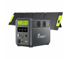 FOSSiBOT F1200 générateur électrique portable est équipé de SP110, batterie LiFePO4 a une puissance de sortie de 1200W, générateur solaire est adapté aux maisons/camping/camping-cars