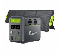 FOSSiBOT F1200 générateur électrique portable est équipé de SP200, la batterie LiFePO4 a une puissance de sortie de 1200W, le générateur solaire est adapté aux maisons/camping/camping-cars