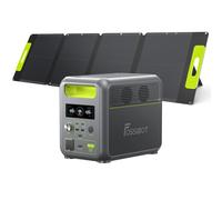 FOSSiBOT F1200 Station électrique Portable 1200W avec Portable Panneau Solaire 110W, 1024Wh LiFePO4 Generateur Electrique, 7 Sorties, UPS, BMS, 4000+ Fois, Générateur Solaire pour Camping/Jardin/RV