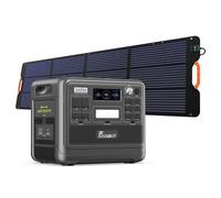 Fossibot F2400 Centrale Portable + Panneau Solaire Pliable Fossibot Sp200 18v 200w