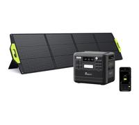 FOSSIBOT F2400 Generateur Electrique+200W Panneau Solaire,2048Wh 2400W LFP Centrale Électrique Portable,Fast Charging,Home